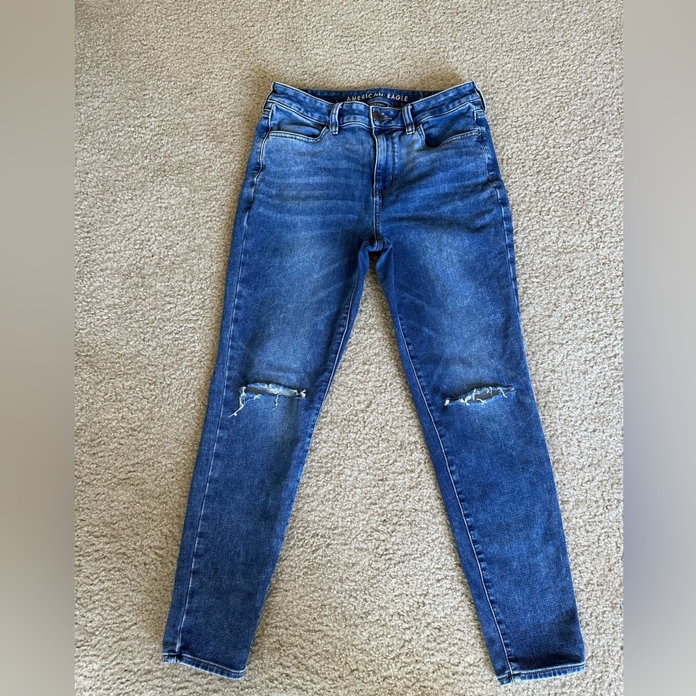 American Eagle High Rise Jeggings Stretch Size 10 Regular